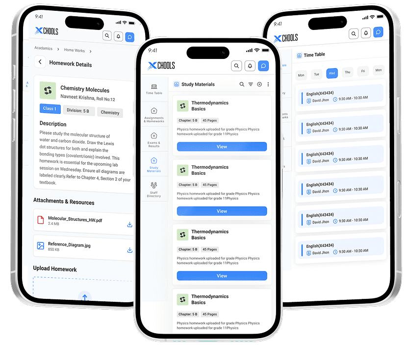 Academic management mobile app
