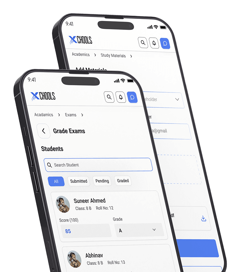 Teacher management mobile application